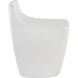 Ledger 25.5 inch White Outdoor Stool